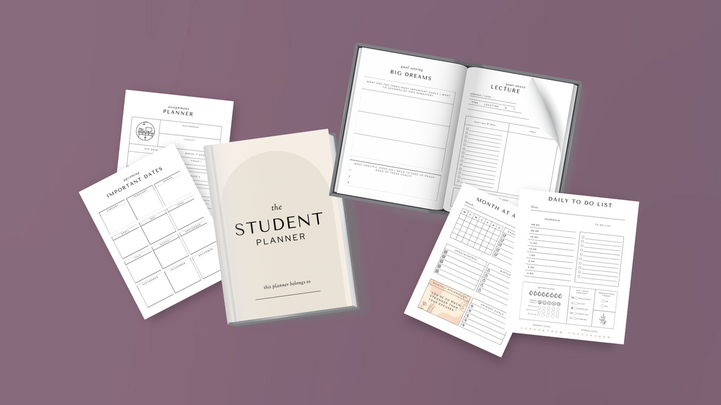 Printable Student Planner (DIGITAL FILE!!!)